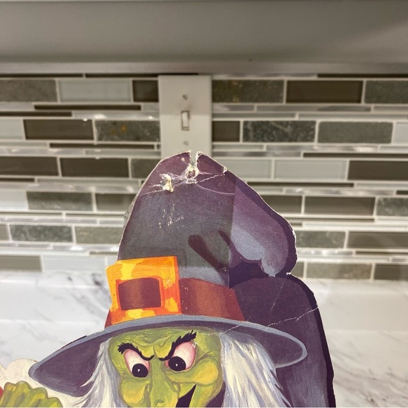 Vintage Amscan Witch Cauldron honey comb crepe Centerpiece vintage Halloween - Picture 2 of 8